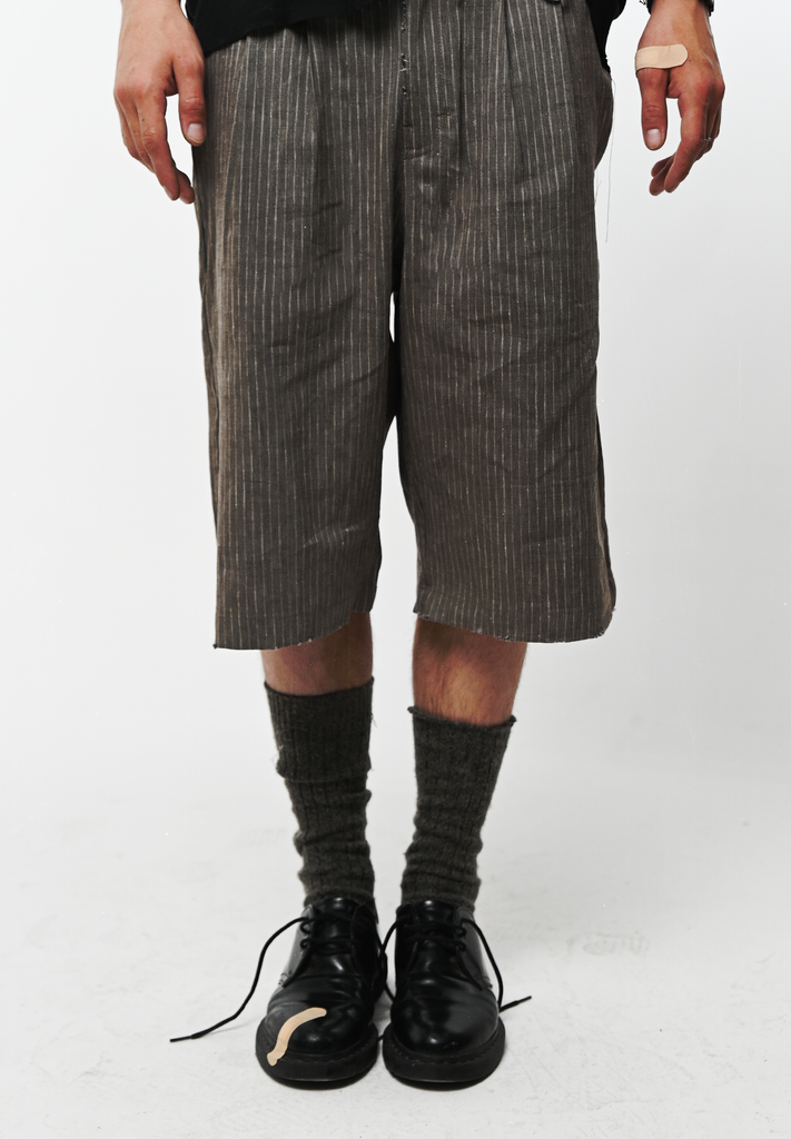 MOBSTER SHORTS [PINSTRIPE]
