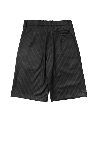 MOBSTER SHORTS [PINSTRIPE BLACK]