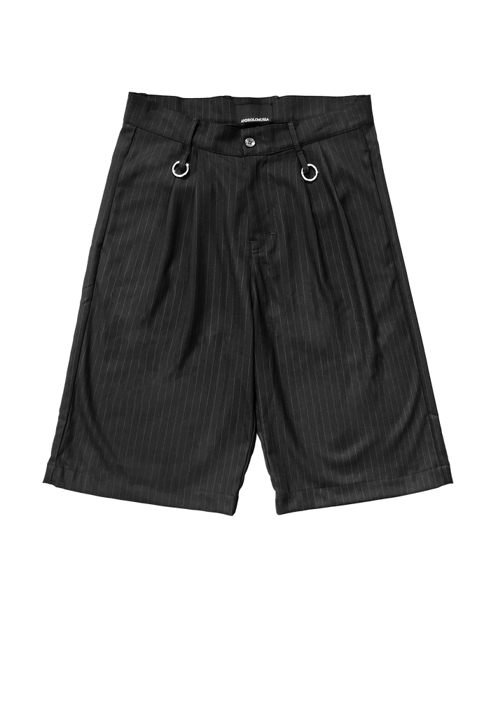 MOBSTER SHORTS [PINSTRIPE BLACK]