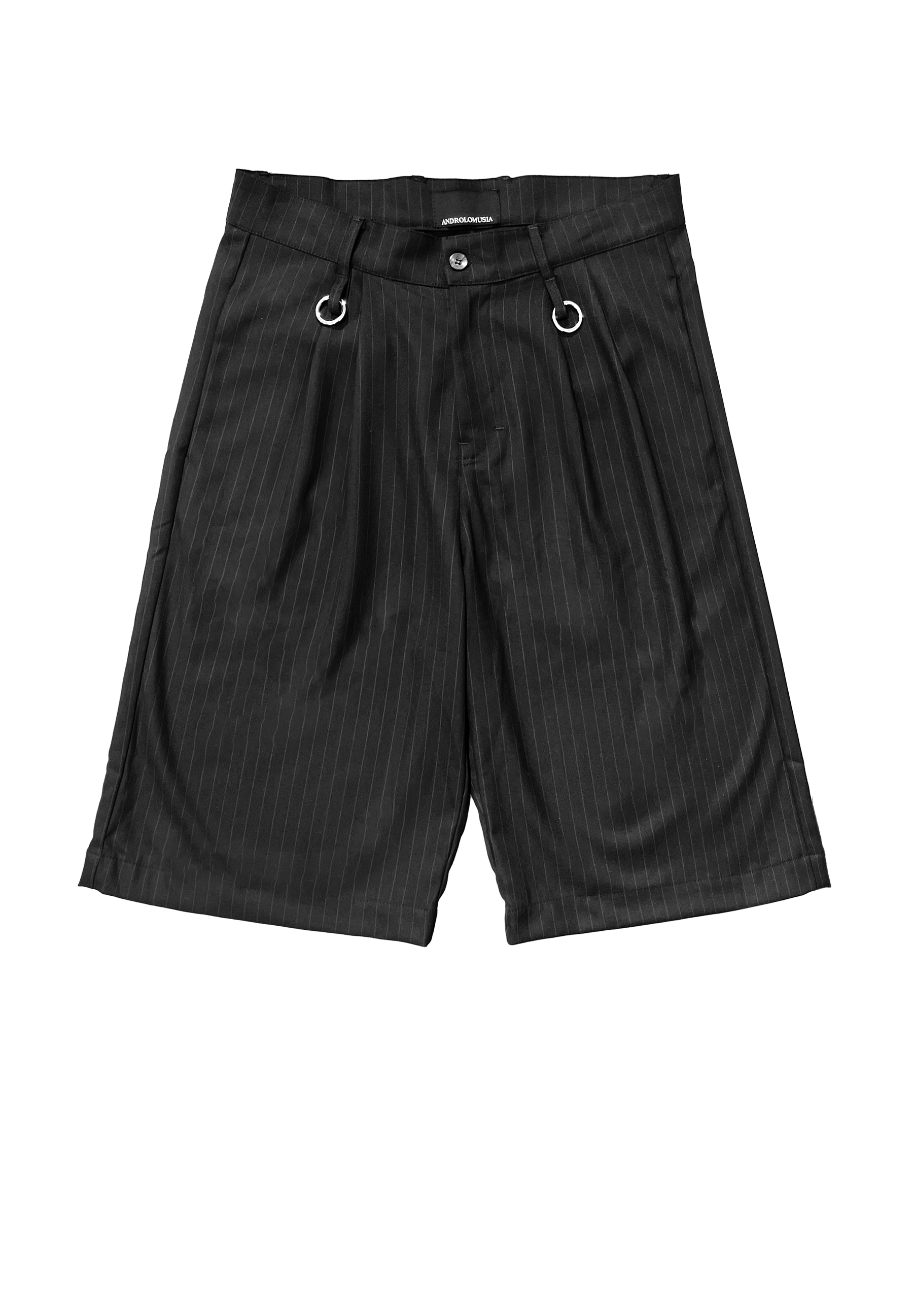 MOBSTER SHORTS [PINSTRIPE BLACK]