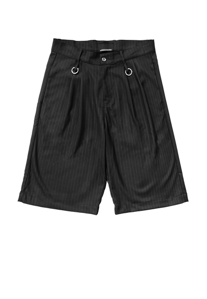 MOBSTER SHORTS [PINSTRIPE BLACK]
